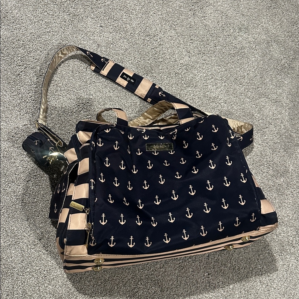 JuJuBe Be Prepared Diaper Bag‎ Admiral Blue Nautical